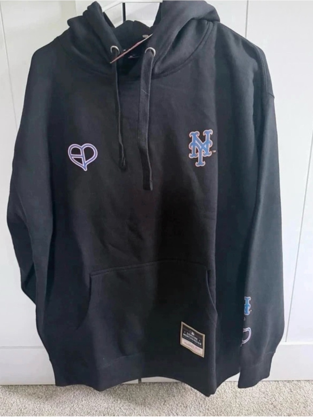 Mitchell &Ness authentic NY Mets Blackpink collab hoodie, size XL